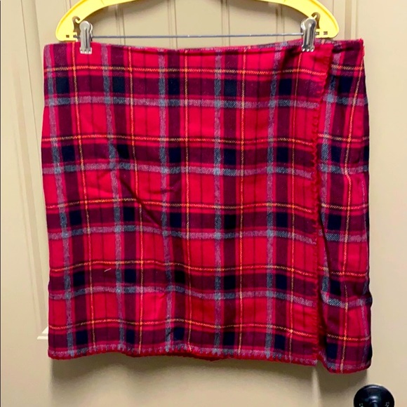 Red/Black Tartan Skirt, Eddie Bauer, 16 - Picture 1 of 1